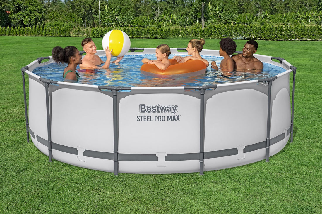 Bestway Steel Pro MAX Aufstellpool-Set mit Filterpumpe Ø 366 x 100 cm